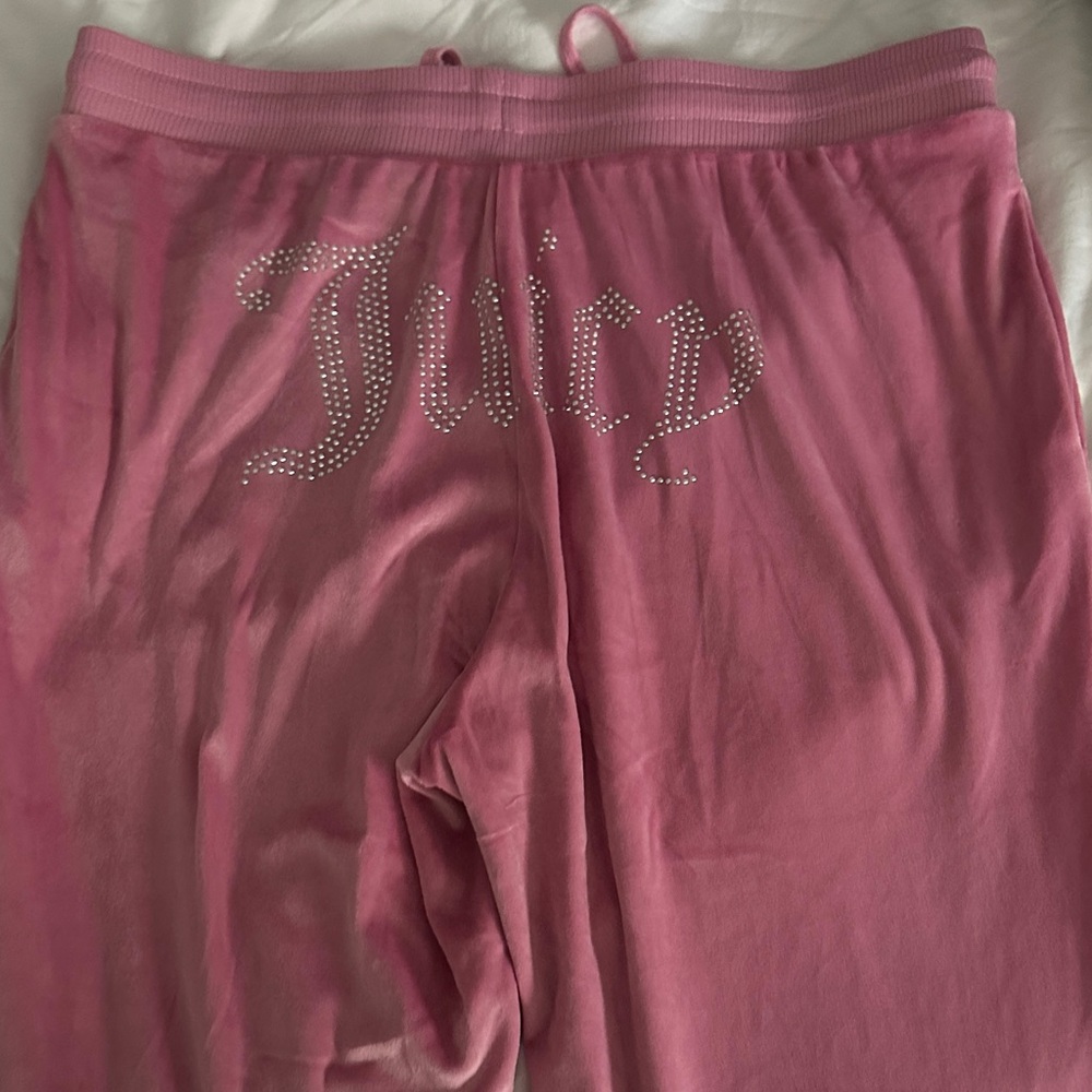 Juicy Couture Pink Wide Leg Track Pants